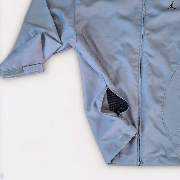 Nike Air Jordan Full Zip Jacket Light Grey/Blk RN 56323 CA 05553 Mens XL - Picture 2 of 7